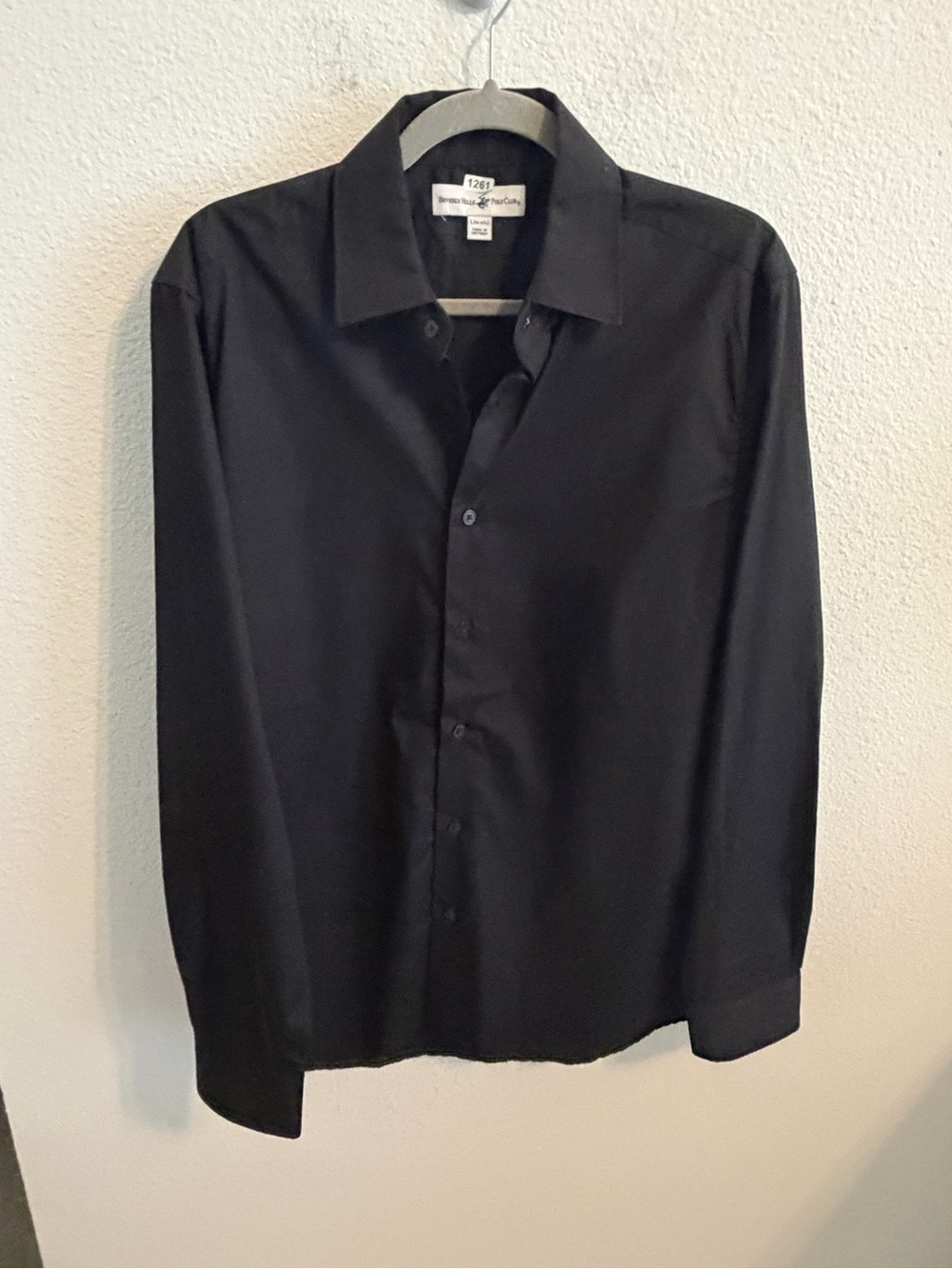 Beverly Hills Polo Club Black Men's Dress Shirt